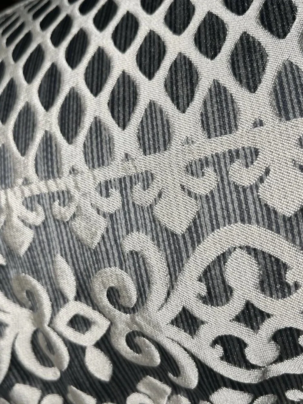 Five Queens Court Leah Boudoir Decorative Throw Pillow - Charcoal - NWT